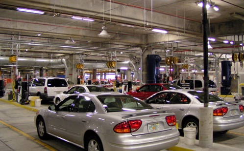 Car rental at Tampa Airport, USA