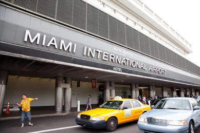 Car rental at Miami Airport, USA